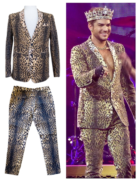 Adam Lambert Stage-Worn Suit From The 2014 Queen + Adam Lambert Tour